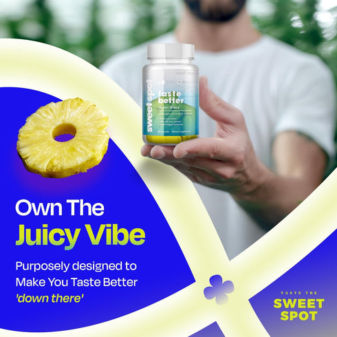 TASTE THE SWEET SPOT 2-Pack 60 Probiotics for Women & Men with Pineapple, pH Support, Capsules Each