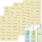 Toiletry Labels for Travel Size Bottles, 120 PCS Waterproof Clear Bathroom Labels for Shampoo, Conditioner, Lotion
