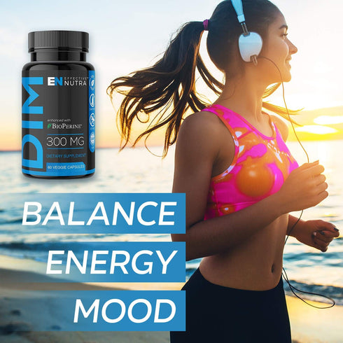 Dim Supplement 300mg - Extra Strength Diindolylmethane for Men & Women + BioPerine - Estrogen Blocker, Hormone Balance