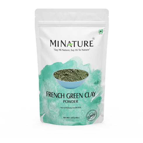 Minature French Green Clay Powder - Montmorillonite for Skincare Face Masks, Pure & Natural Detoxifier (227G)