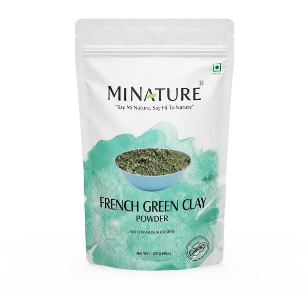 Minature French Green Clay Powder - Montmorillonite for Skincare Face Masks, Pure & Natural Detoxifier (227G)