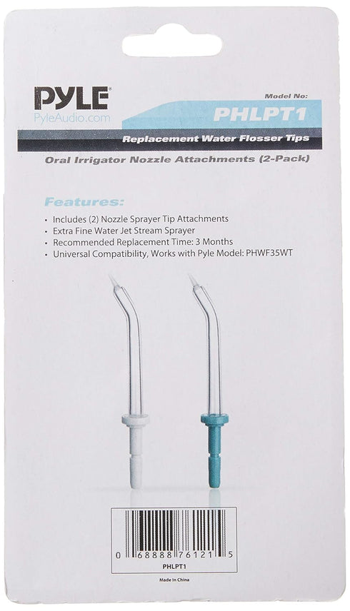 Pyle Classic High Pressure Jet Tips, Replacement for Waterpik Flossers, 2 Count (Pack of 1)