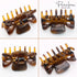 Parcelona Very Small French Classic Claw Clips Set of 3, 1 1/2" Hair Jaw Clips for Girls, Durable Styling Accessories