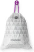 Brabantia PerfectFit Trash Bags, Size C/2.6-3.2 Gal, Thick Plastic Trash Can Liners with Drawstring Handles