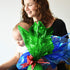 Blue Cellophane Wrap Roll, Translucent Blue Wrapping Paper, 16 Inch x 100 Ft for Gift Baskets