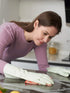 LANON wahoo Skin-Friendly Cleaning Gloves, Dishwashing Kitchen Gloves with Cotton Flocked Liner, Reusable, Canary Green