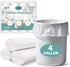 SideriLumi Small Trash Bags 4 Gallon - 100 Count Leakage-Proof 4 Gallon Trash