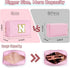 Preppy Patch Makeup Bag, Chenille Letter Pouch Cosmetic Bag, PU Leather Waterproof Toiletry Bag, Personalized Gift for