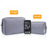 Narwey Cute Makeup Bag, Travel Cosmetic Organizer with Compartments for Women and Girls (Large, Blue Stripe)
