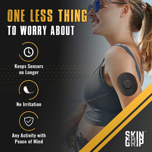 Skin Grip CGM Sensor Patches for Medtronic Guardian (20-Pack), Waterproof & Sweatproof, Continuous Glucose Monitor Patch