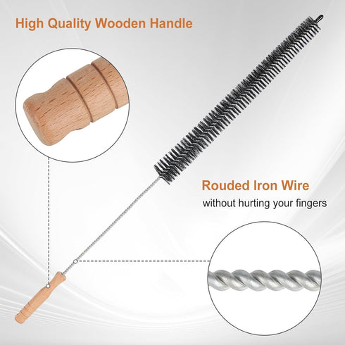 Dryer Cleaner Vent Brush - Flexible 70cm or 75cm Long Dryer Vent & Refrigerator Coil Cleaning Brush (Short Brush)