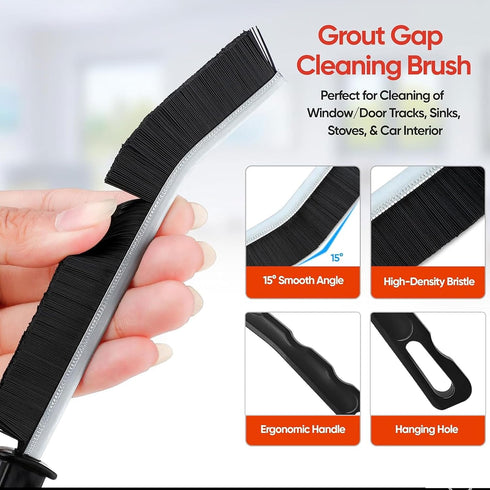 Crevice Cleaning Brush, Multifunctional Tool for Bathroom, Kitchen, Toilet, Bathtub, Sink, Household Cleaning