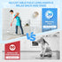 DELUX Baseboard Cleaner Tool with Handle, Extendable Long Handle, 4 Reusable Cleaning Pads for Walls & Floors