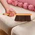 Hand Broom, Dust Brush with Wood Handle, Horse Hair Duster for Counter, Bench, Car, Furniture, Bed, Woodworking Cleaning