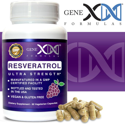 GENEX Resveratrol Supplement, Japanese Knotweed 1500mg, Organic Trans-Resveratrol Capsules with BioPerine for