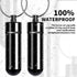 Small Travel Pill Container Holder Keychain - 7 Pack Portable Mini Waterproof Pill Case for Purse & Outdoor Travel