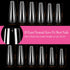 UNA GELLA XXL Coffin Nails Tips, Full Cover 216pcs Extra Long Clear Coffin Ballerina Nail Tips for DIY Art Salon