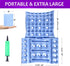 Inflatable Anti-Decubitus Seat Cushion for Wheelchair, Breathable Backrest Air Cushion for Pressure Sores Pain Relief