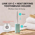 Link UV-C + Heat Drying Toothbrush Holder L-S201, Toothbrush Cover, USB Charging, Auto Care System, Mint