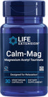 Life Extension Calm-Mag, Bioavailable Magnesium Acetyl Taurinate Supplement for Relaxation - Gluten Free, Non-GMO,