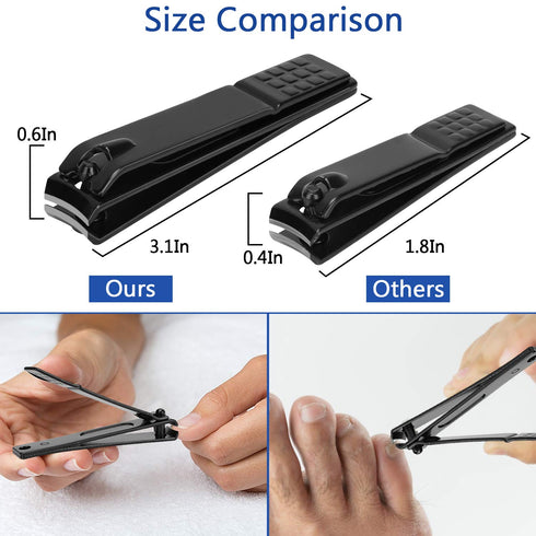 Nail Clipper Set Manicure Set Men Accessories Personal Nail Care Tools Nail Clippers Aceoce Travel Grooming Kit Manicure PedicureTools Kit Personal Care Set Nail kit Set Gift for Men Fathers Parents