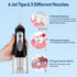 Water Dental Flosser Cordless for Teeth Cleaning, Powerful Oral Irrigator with 6 Adjustable Modes, 320ML Portable