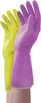 Mr. Clean Duet Medium Gloves, Natural Latex, Beaded Cuff, Cotton Flock Lining
