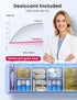 VAYDEER Metal Weekly Pill Organizer Moisture-Proof Travel Pill Organizer with Built-in Desiccant Chamber and Airtight