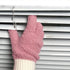 MIG4U Reusable Lint-Free Pink Microfiber Dusting Gloves, 2 Pairs S/M for House Cleaning, Blinds, Windows