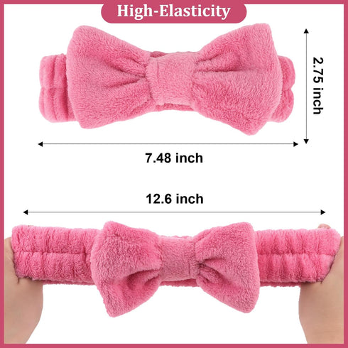 Ondder 8 Pcs Spa Headband Makeup Headband, Fuzzy Terry Cloth Face Wash Headband for Women