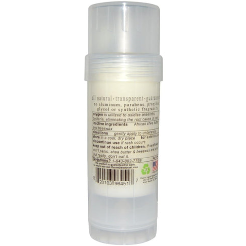 Ozone Layer Deodorant - Unscented, All Natural Oxygen Based Deodorant