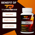 Testosterone Booster, Turkesterone Supplement 1300mg for Athletic Performance & Muscle Mass, 120 Capsules