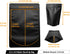 100 Pack Matte Black Mylar Stand Up Bags - 6.3x9.4 Inches Smell Proof Resealable Pouch for Food Storage
