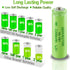 Rechargeable AA NIMH 1.2V 2200mAh High Capacity Batteries, 4 Pack, Pre-Charged for Solar Light Replacement