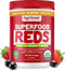 Feel Great Organic Superfood Reds Powder with Beet Root Powder, Digestive Support and Bloating Relief