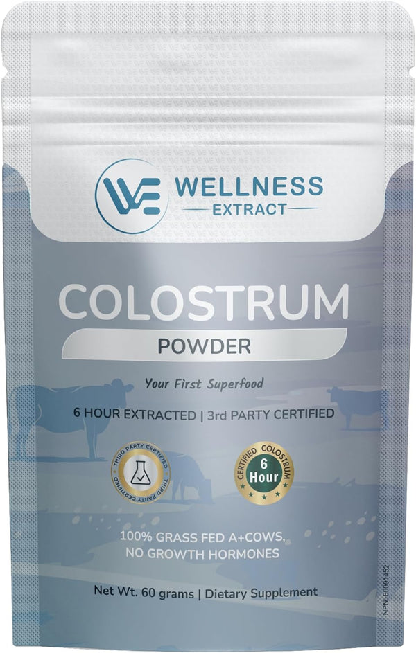 WELLNESS EXTRACT Bovine Colostrum Powder Rich in Protein & Lactoferrin- The True