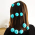 JANYUN 40 Pcs Magic Hair Rollers - 20 pcs Large and 20 pcs Small Silicone Curlers (Pale Cyan)