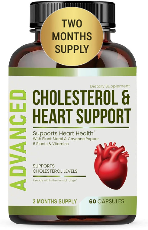 Heart Health Cholesterol Supplements - Cholesterol Health & Heart Support with Plant