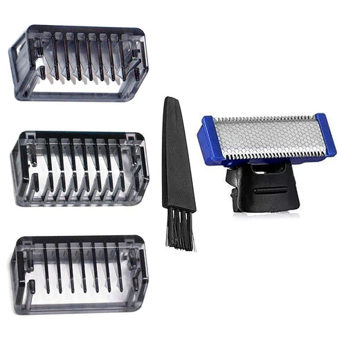 Shaver Head Comb for Solo Electric Shaver, Replacement Blades, 3 PCS with Brush