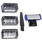Shaver Head Comb for Solo Electric Shaver, Replacement Blades, 3 PCS with Brush