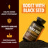 Black Seed Oil Nigella Sativa Cold-Pressed Capsules, 1500mg for Immune Support, 90 Vegetarian Capsules