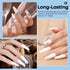 Modelones Dip Powder White Color - Nail Dipping French Nail Art Pro Collection System for DIY at Home