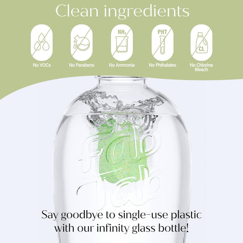 Multi-Purpose & Bathroom Cleaner Starter Kit, Natural Cleaning Products, All-Purpose Cleaner Tablets, Plant-Based, No