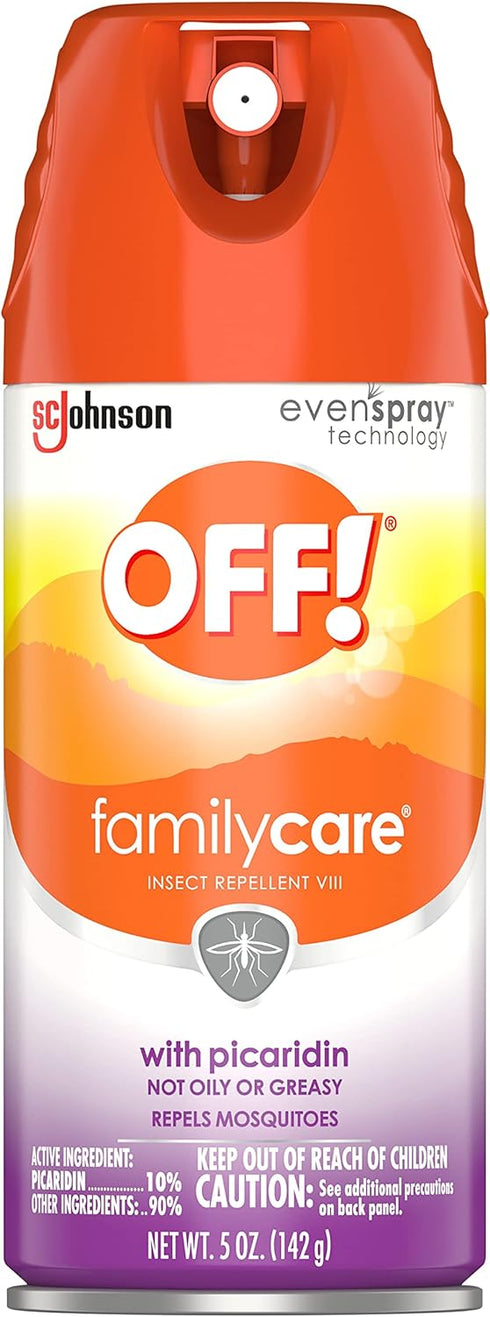 OFF! FamilyCare Insect & Mosquito Repellent Aerosol - Bug Spray with Picaridin for Everyday Use, 5 oz