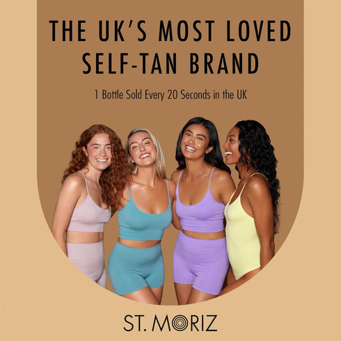 St Moriz Professional Medium Self Tanner Mousse, Sunless Instant Tanning Foam with Aloe Vera & Vitamin E