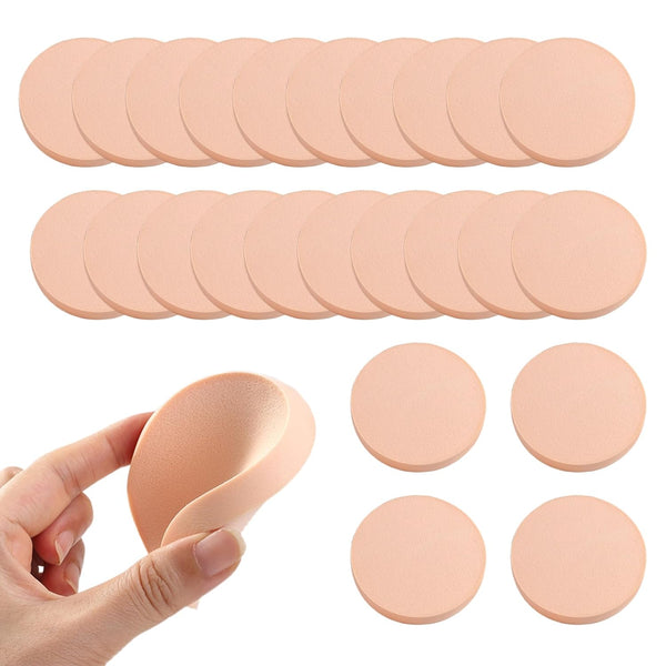 ICSTM 25 Pcs Makeup Sponge Facial Powder Puff, Beauty Blender for Eye Face Foundation, Suitable for All Skin Types