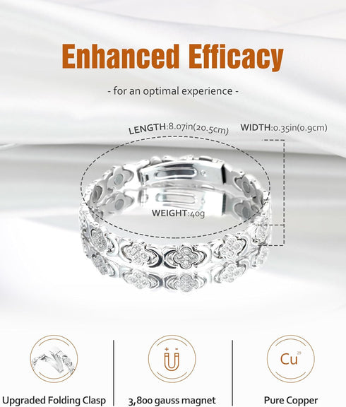 Jecanori Copper Bracelets for Women, Effective Pure Copper Magnetic Bracelet for Pain Relief with 3500 Gauss Magnets