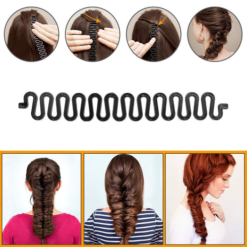 Winkeyes Hair Styling Set, DIY Hair Braiding Tool Kit with Accessories for Fast Spiral Braids