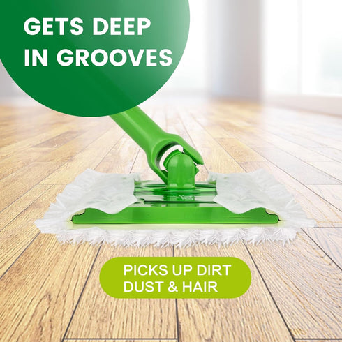 NXPPYY 100ct Dry Sweeping Cloths for Swiffer Sweeper Mop, Heavy Duty Microfiber Duster Mop Pad Refills, Captures Dust
