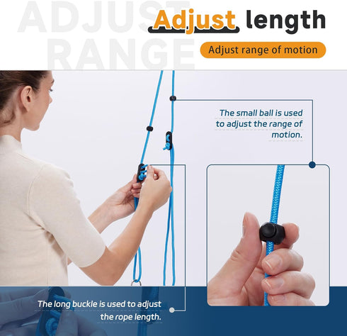 Shoulder Pulley for Physical Therapy, Pulleys for Shoulder Rehab, Over the Door Physical Therapy System, Arm Exercise